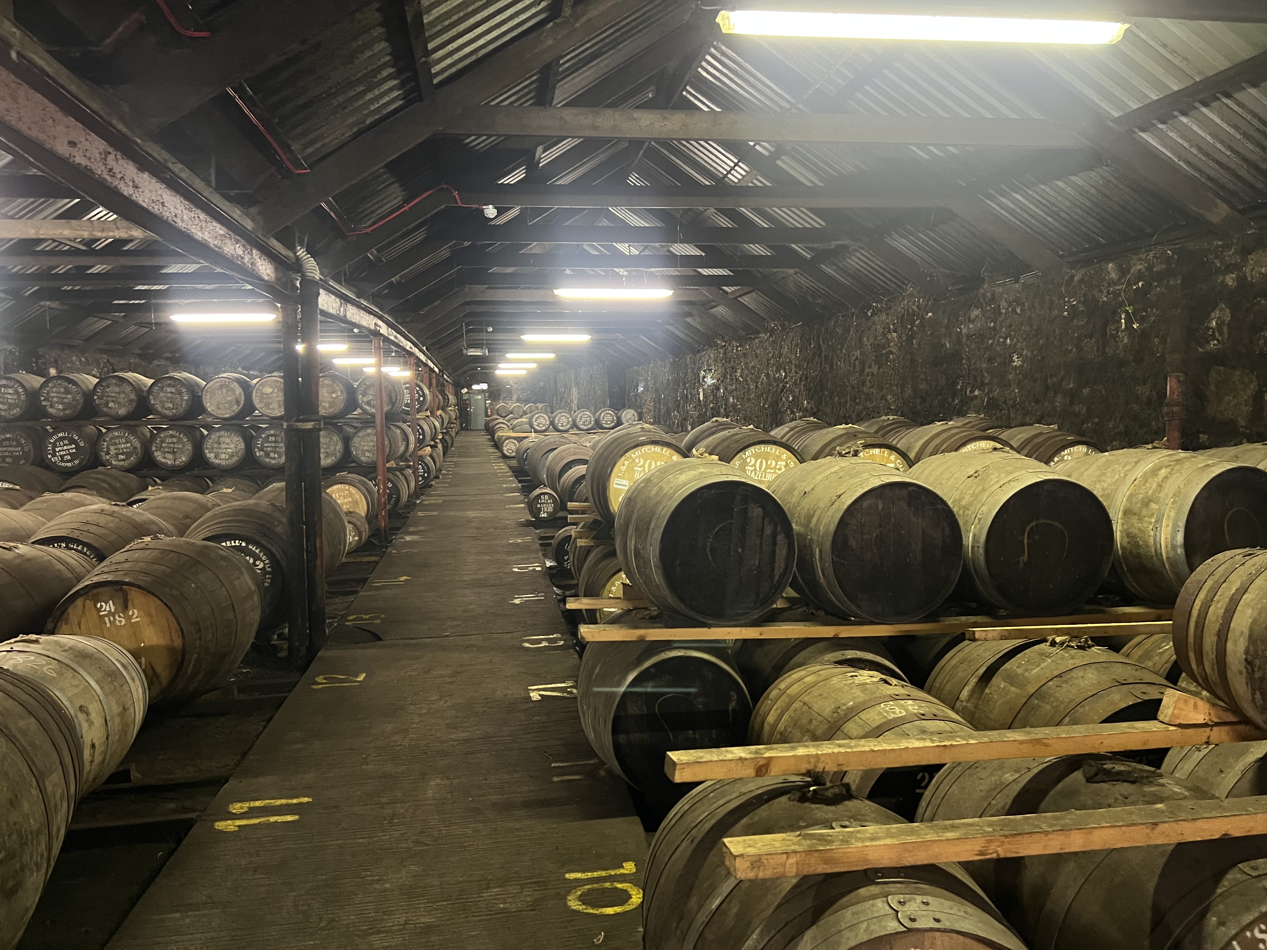 a warehouse aisle